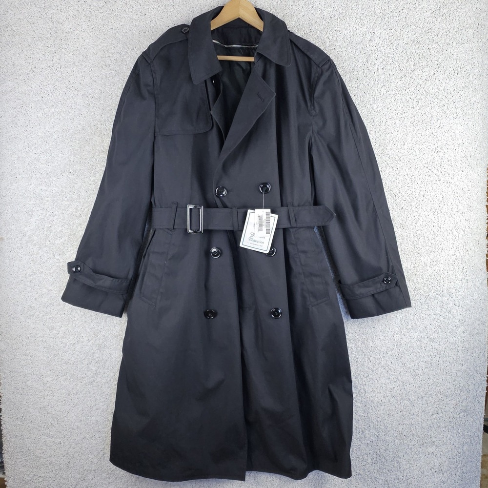 Garrison Collection NWT All Weather Mens 42R Trench Coat‎ Defense Logistics USA